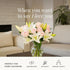 BloomsyBox Lily Love-Elegant White Lilies & Light Pink Roses (Glass Vase Included) Fresh Flowers for Delivery Special