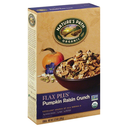 Nature's Path Organic Flax Plus Pumpkin Raisin Crunch, 12.35 Ounce