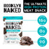 (8 oz, Pack 1) 30 Brooklyn Naked Tender Strips - of Chewy Air Dried Grass Fed Protein Snacks Sugar Free Beef Jerky