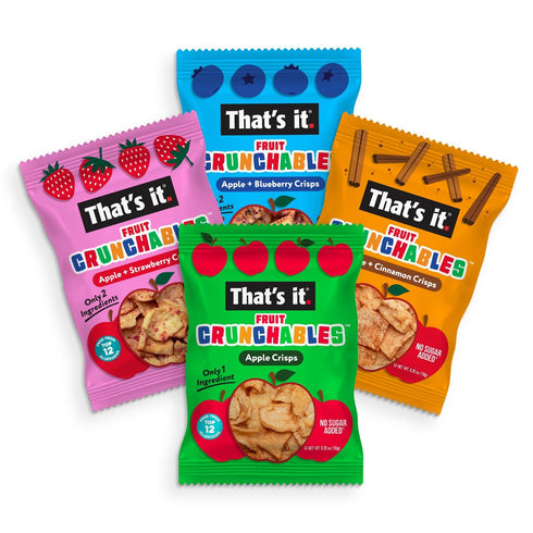 Pack, 100% (16 Pack) That's it. Fruit Crunchables Variety Fruit Snacks for Kids, Fruit Crisps, Plant-Based, Non-GMO