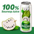 100% 16.9 oz (500 mL) Pack 24 VINUT Soursop Juice, No Added Sugar, Not From Concentrate, fl Can