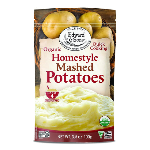 Edward & Sons Organic Homestyle Mashed Potatoes - Instant Mashed Potatoes, Instant