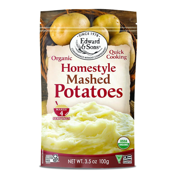 Edward & Sons Organic Homestyle Mashed Potatoes - Instant Mashed Potatoes, Instant