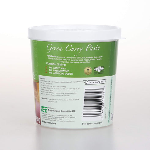 Mae Ploy Green Curry Paste, Authentic Thai Green Curry Paste, 14oz Tub