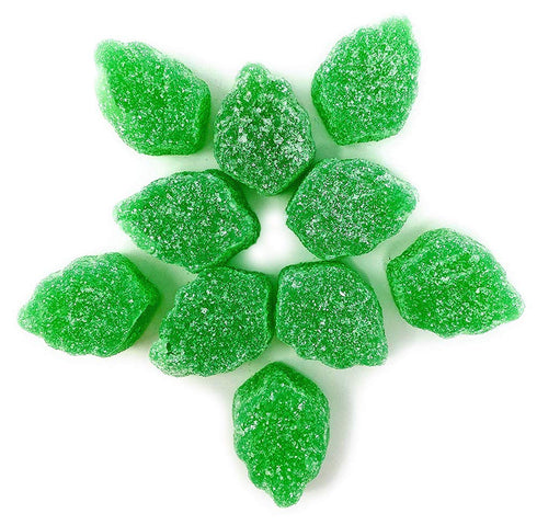 4 SweetGourmet Candy Spearmint Leaves | Green Jelly Spearmint Bulk Candy | Pound