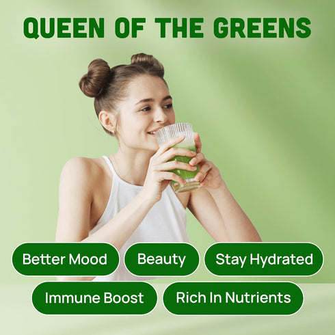 100% (20 2.1 oz) Pack 2 Freeze-Dried Kale Powder, Pure Juice, Nutritional Vegetable Supplement, for Skin, Smoothies