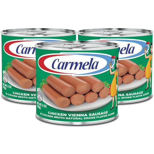 Carmela Chicken Sausage and Bouillon, Natural Smoke Flavor, 5 oz (Pack of 3)