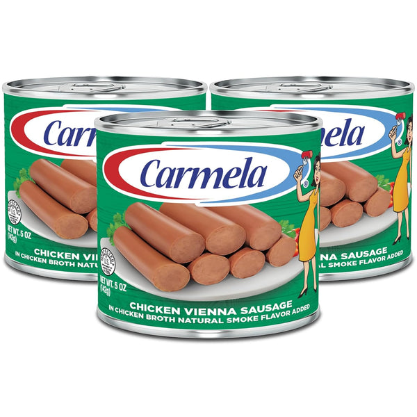 Carmela Chicken Sausage and Bouillon, Natural Smoke Flavor, 5 oz (Pack of 3)