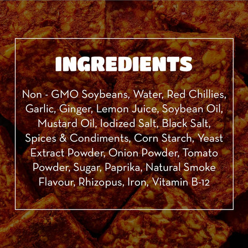 28g (pack 3, 3, Ready to Cook Tempeh-Indian Tikka- Clean Protein | High Fiber | More Protein & Fiber than Tofu