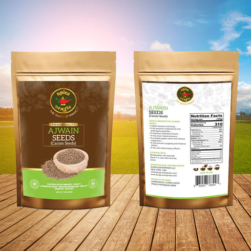 Spice Magic Whole Spices ~ 100% Pure, Aromatic & Natural, Gluten-Free, Non-GMO, Indian Origin, Ajwain Seeds