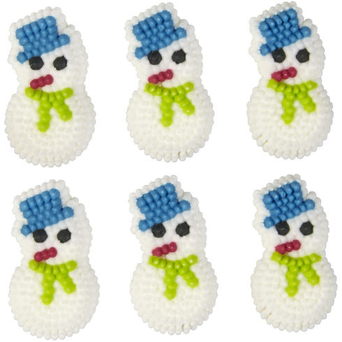 Wilton Mini Snowman Icing Decorations, 20 Count