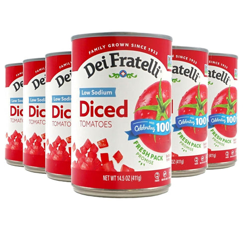 Dei Fratelli Low Sodium Diced Tomatoes (14.5 oz. Cans, 12 pack) -