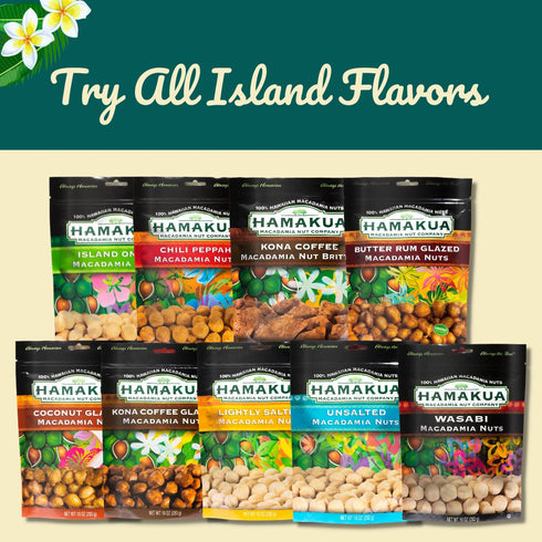 (10 oz Hamakua Macadamia Nuts - Unsalted Hawaiian Grown Dry Roasted Half and Whole Macadamias without Salt - Natural