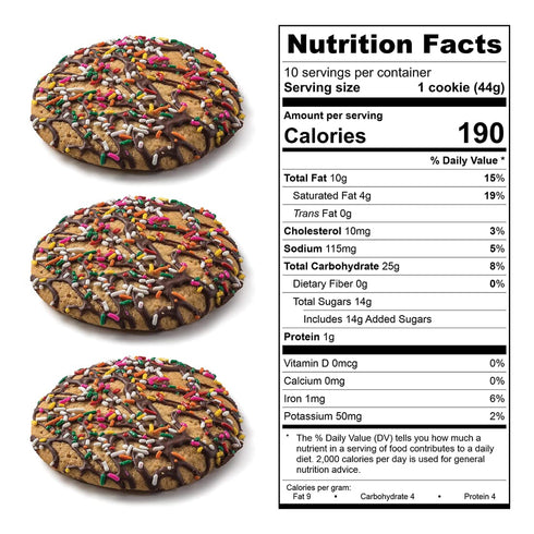 Pack, Reisman's Bakery Value Nut-Free, Dairy-Free Bakery Food and Dessert, Delicious Snack Box, Sprinkle Cookie