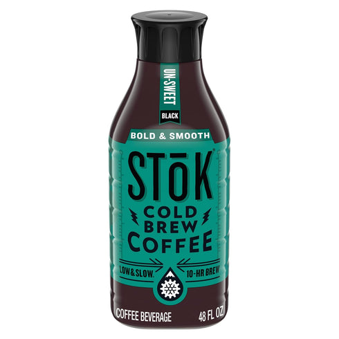 SToK Bold & Smooth Black Unsweetened Cold Brew Coffee, Ready to Drink