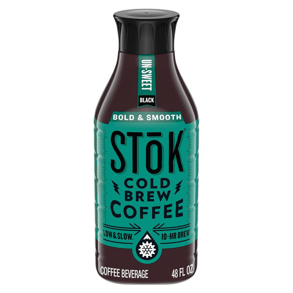 SToK Bold & Smooth Black Unsweetened Cold Brew Coffee, Ready to Drink