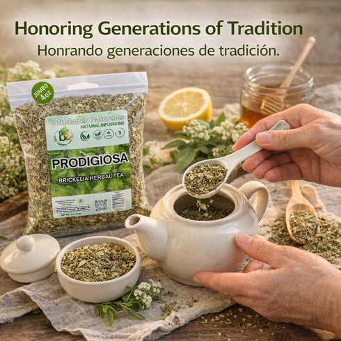 4 oz (113g) 100% Prodigiosa Herbal Tea Natural Mexican Herb Wildcrafted Brickellia Vegan, Non-GMO Loose Leaf Herbal