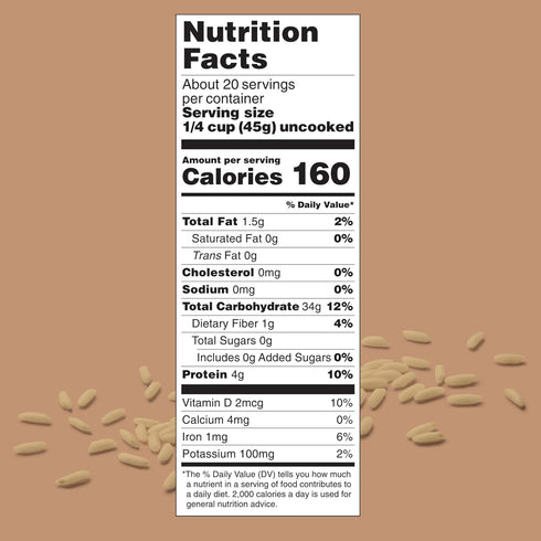 4Sisters 2lb - Organic Long Grain Brown Rice - Grown in USA - Sustainably Grown - Women Owned - Farm to Table
