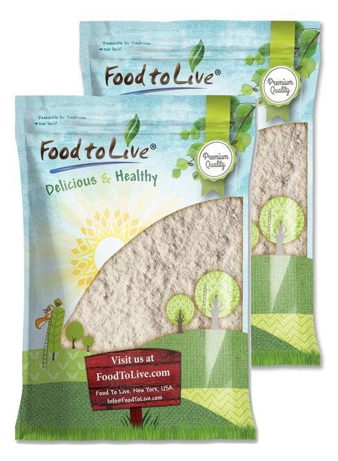Food to Live Unbleached White Fine Pastry Flour, 16 Pounds Stone Ground