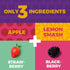 0.88 oz 36 Fruit Snacks by Zest Delites, Fruit Leather, Healthy Snacks for Adults & Kids, Vegan Apple-Based Strips