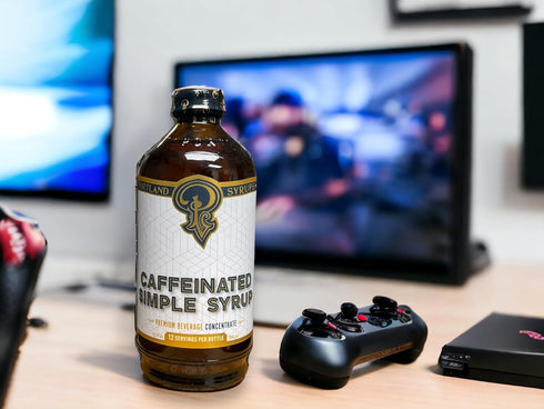 12 oz 24 (Pack 2) Portland Syrups - Caffeinated Simple Syrup - Premium Beverage Concentrate for a Boost of Clean Energy