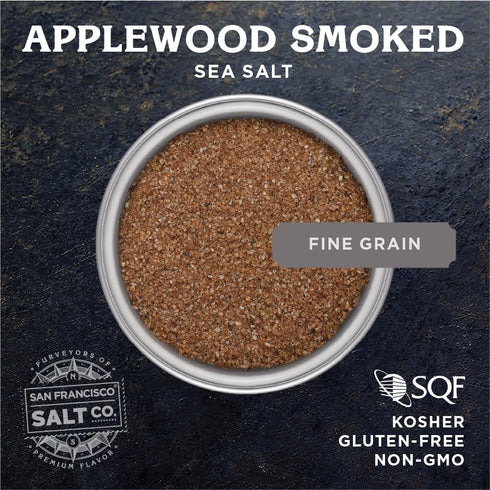 2 lb. Applewood Smoked Sea Salt - Bag Fine Grain by San Francisco Salt Company