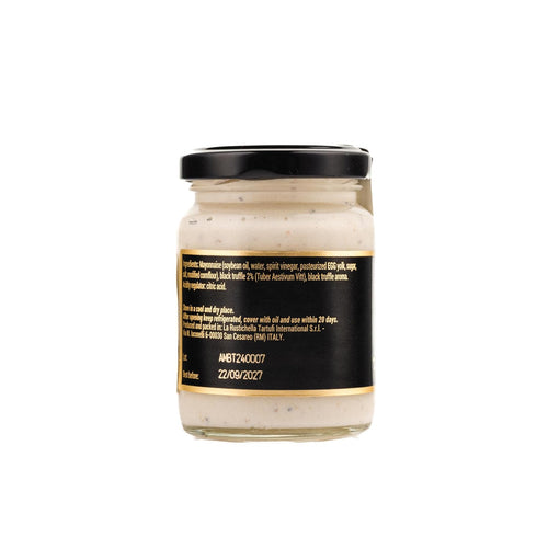 3,17 oz (90 100% La Rustichella - Black Truffle Mayonnaise gr) - Made in Italy | Gluten-Free, Cholesterol-Free
