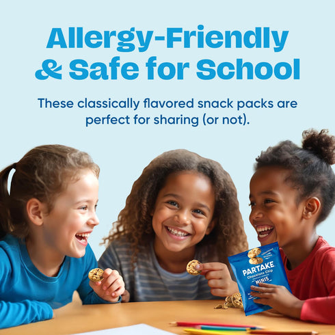 9 (20 Packs, 0.67 oz) Gluten Free Partake Crunchy Chocolate Chip Cookies - Vegan - Free From the Top Allergens