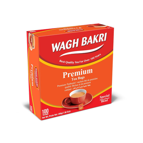 100 200grams Wagh Bakri Premium Tea Bags, Tea Bags of Special International Blend