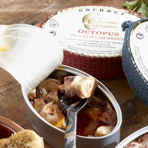 Conservas de Cambados Octopus in Salsa Gallega, 4 oz/111 g Tin