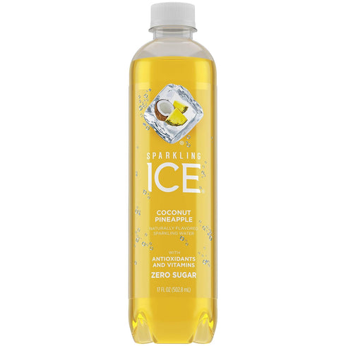 Sparkling ICE (Pack 12) (Pack 12) +Caffeine Strawberry Citrus Sparkling Water Of and Coconut Pineapple Sparkling Water
