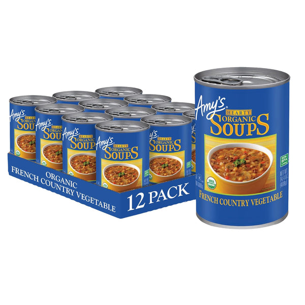 Amy's Hearty Organic Soups, French Country Vegetable, 14.4 Ounce (Pack of 12)
