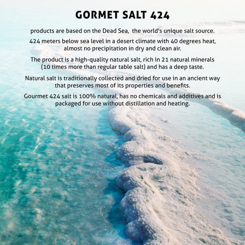 3.87oz Gourmet Salt Collection From The Dead Sea (Garlic Salt With Pepper)