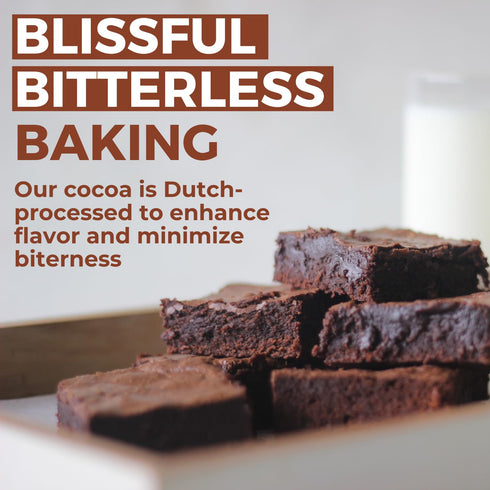 (1 lb) 22-24% Cocoa Powder Dutch Processed Cocoa Powder, Unsweetened, Extra Rich Cocoa Flavor, Fat, Premium Culinary