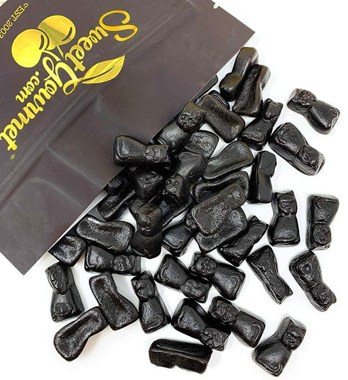 1 SweetGourmet Premium Dutch Licorice Cats | Sweet Black Licorice | Pound