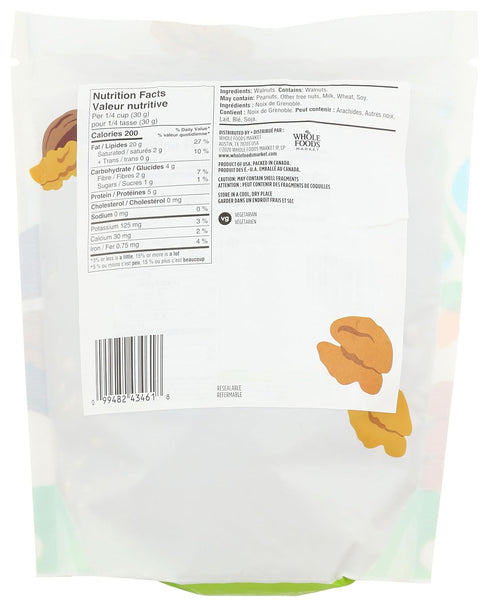 365 16 by Whole Foods Market, Walnut Halves & Pieces, Ounce