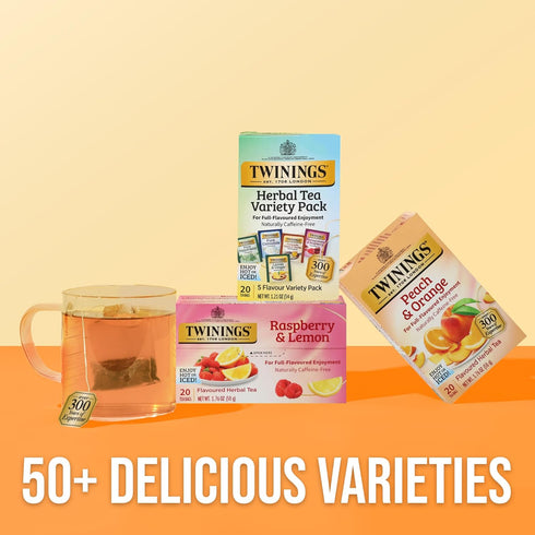 Pack, 20 Count (Pack 1), 5 20 Twinings Herbal Tea Variety of Formerly Assorted Herbal, Includes Flavours, Naturally