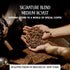 35.2 oz (2.2 lb) Crema Coffee Whole Bean, Medium Roast Coffee Beans, Signature Blend with Butterscotch, Sweet Caramel