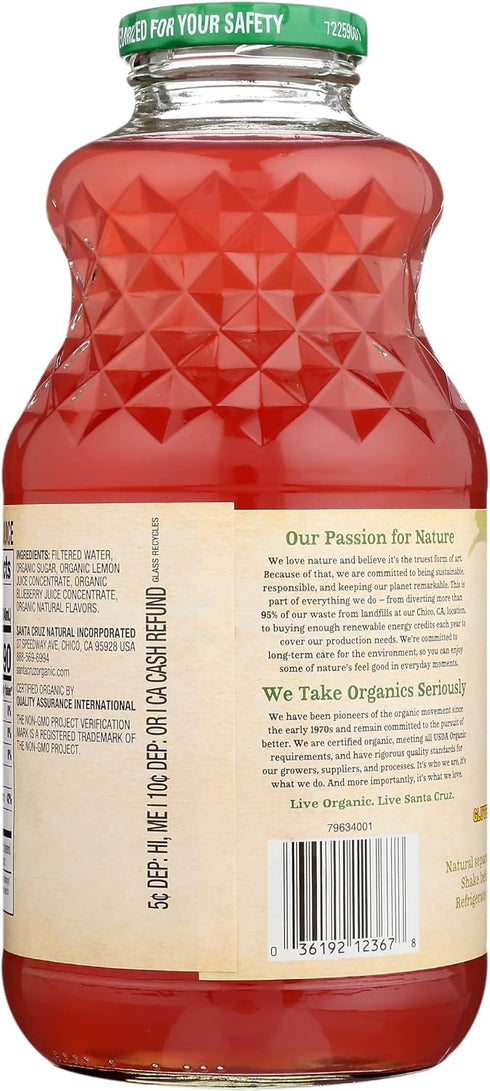 32 SANTA CRUZ ORGANIC Organic Blueberry Lemonade, FZ
