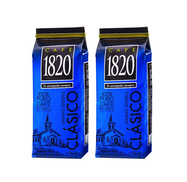 Cafe 1820 Grano Entero Costa Rica Gourmet Whole Bean Coffee (340 Gr),