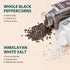 39 oz (2.4 lb) 18oz (1.1 lb) Soeos Himalayan Sea Salt, + Whole Black Peppercorns, White Himalayan Salt Coarse Grain