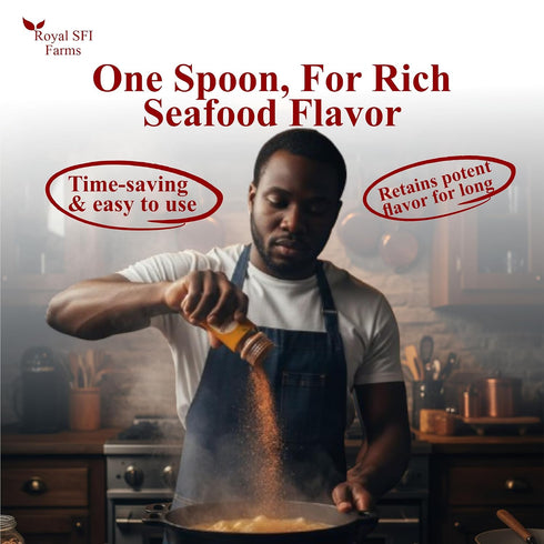 Generic 100g Ground Crayfish by Royal SFI Farms | Natural, Sand-Free Cray fish Powder | Rich, Umami Flavor for Soups