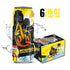 4Q 6 Pack 16 oz Sparkling Sicilian Lemon Water Mother Pucker | Sparkling Lemon Essence Electrolyte Infused Purified