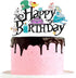 Alice Cake Toppers Kit, Magic Tea Party Baby Shower Child Birthday Party Decoration Supplies