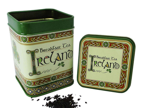 Royal Tara Set 4 Black Tea of - Scottish Breakfast Tea, Welsh Brew Tea, Breakfast Tea Ireland & Tin of Loose Tea