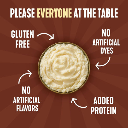 100% 4 4.6 (Pack 10) Idahoan Loaded Baked +Protein Mashed Potatoes, Naturally Gluten-Free, Real Idaho Potatoes