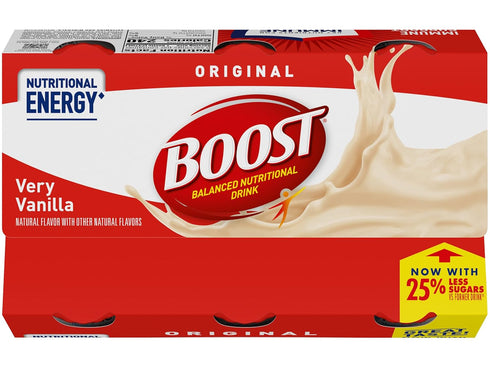 (6 Count (Pack 2), Boost Original Nutritional Energy Balanced Nutritional Drink of Vanilla)