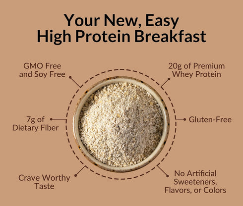 20g 12 Naked Oats - Double Chocolate Overnight Oats, Grass-Fed Protein, Gluten-Free Oatmeal Instant Breakfast or Shake