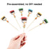 Paint Brush Cupcake Toppers, 36 Pieces Toothpicks for Art Theme Cake Decorations, Birthday Party Favors