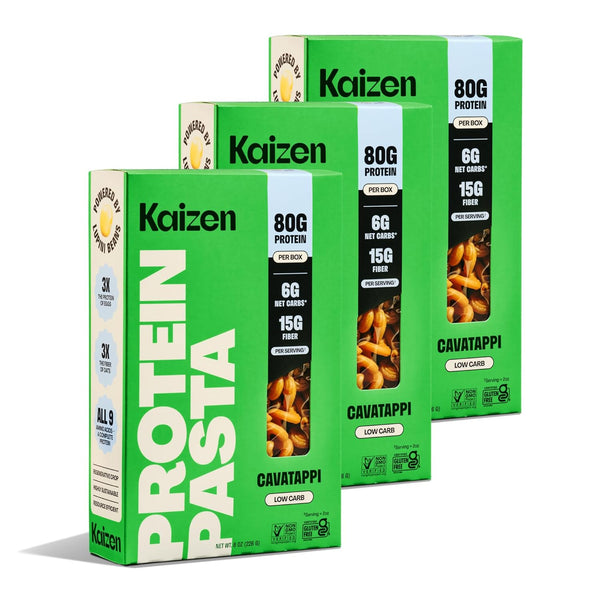 Kaizen Cavatappi Protein Pasta, 20g Protein, Low Carb (6g Net Carbs), Keto-Friendly,